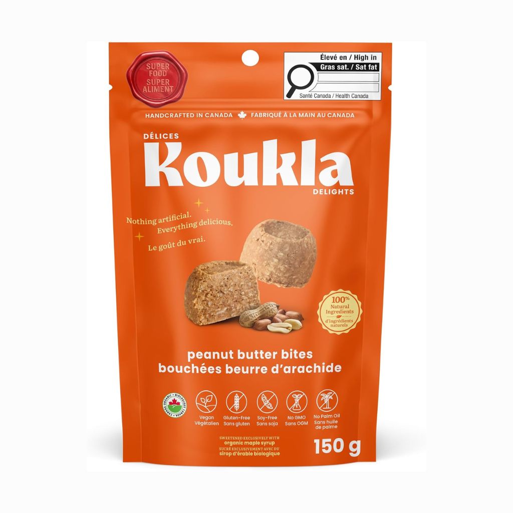 bouchées beurre d'arachide biologique Koukla - La Boite à Grains