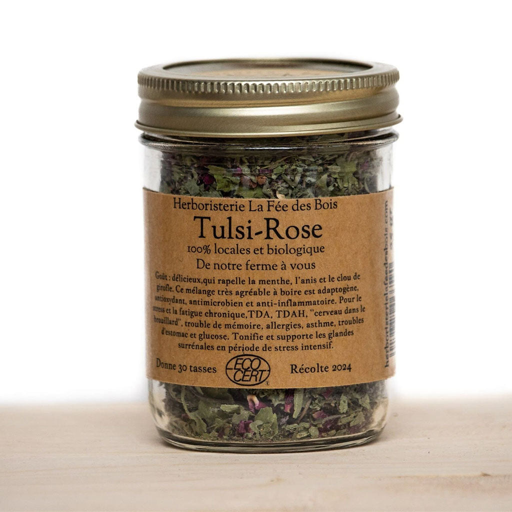 Tisane Tulsi Rose La Fée des Bois - La Boite à Grains