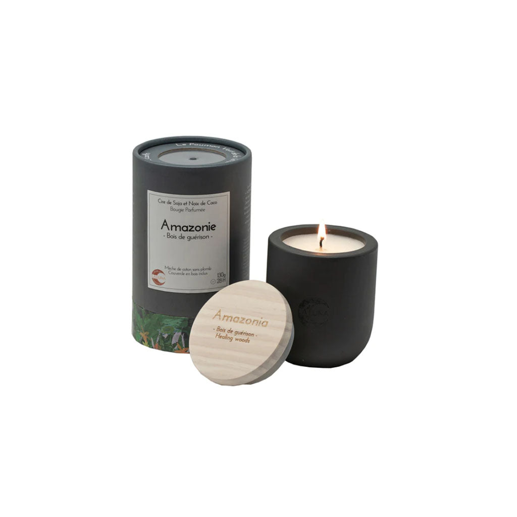 la luna bougie parfumée amazonie bois de guérison 130 g