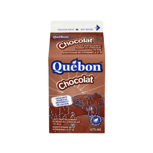Québon - Brique de lait partiellement écrémé 2 % de 473 ml