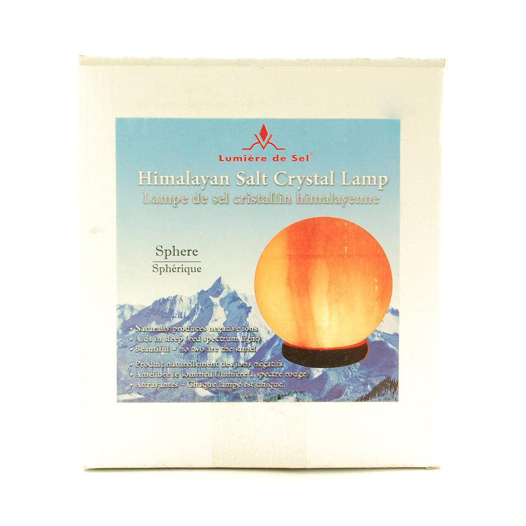 Lampe Sphérique de Sel Cristallin de l'Himalaya Lumière de Sel - La Boite à Grains