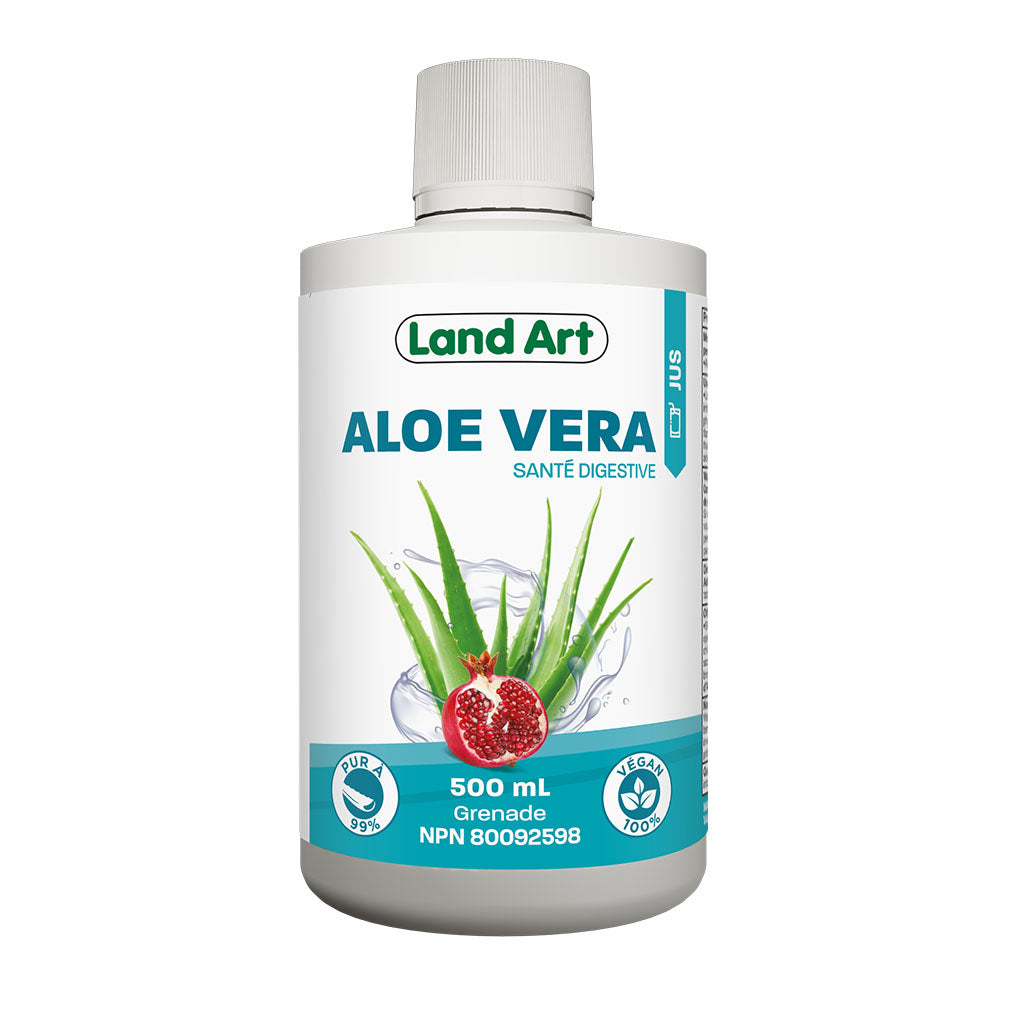jus aloe vera grenade Land Art - La Boite à Grains
