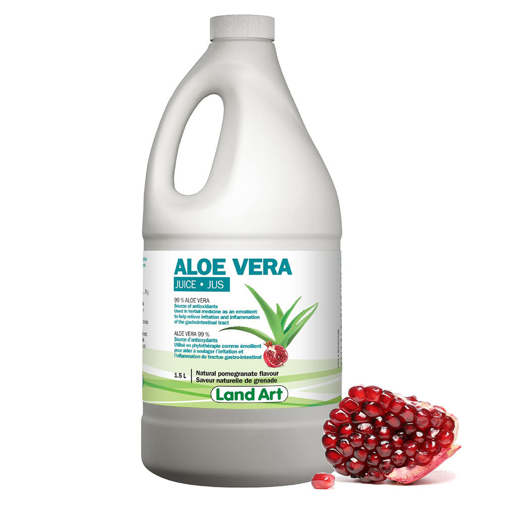 land art aloe vera saveur naturelle de grenade 1,5 litre