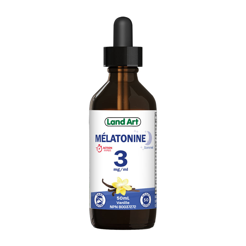 land art mélatonine 3 mg vanille 50 ml