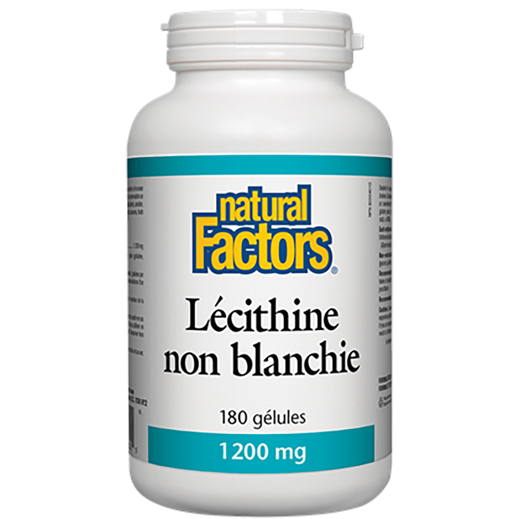 Lécithine Non Blanchie Natural Factors - La Boite à Grains