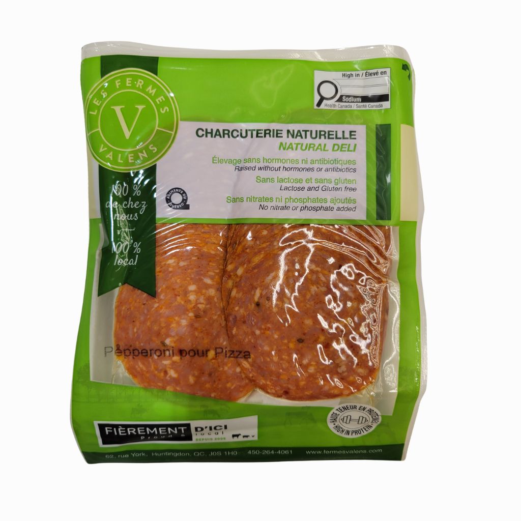pepperoni pour pizza Les Fermes Valens - La Boite à Grains