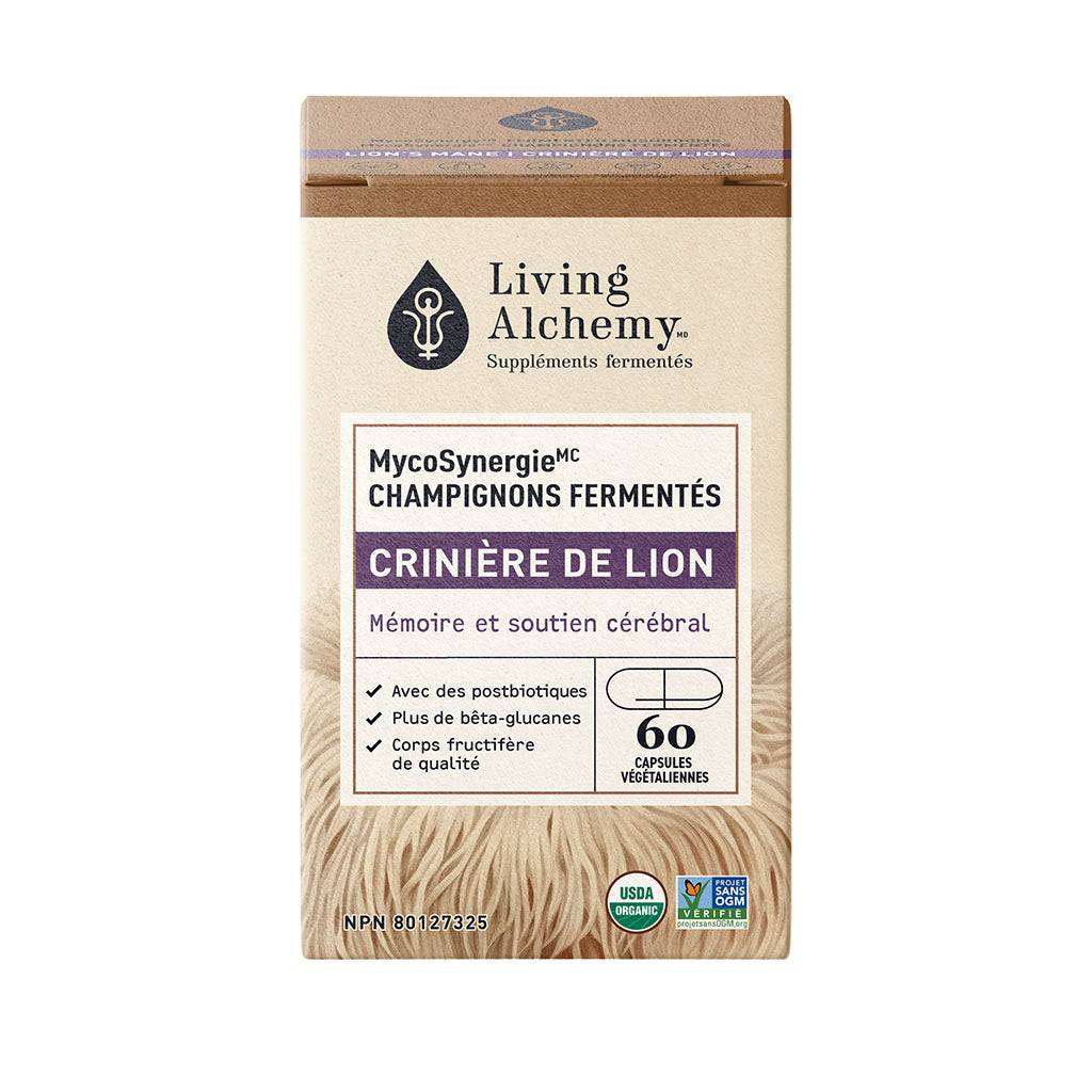 living alchemy MycoSynergie crinière de lion - La aBoite à Grains