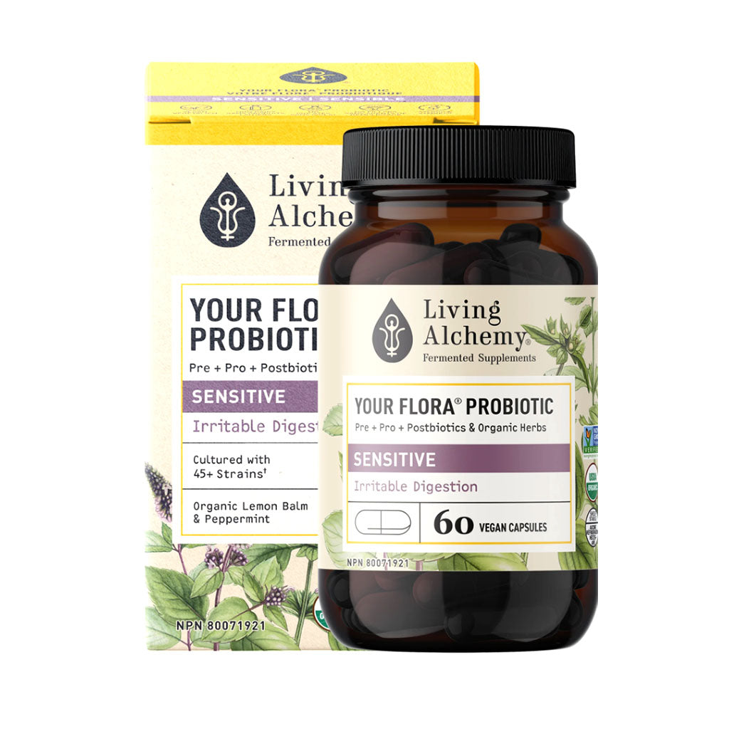 votre flore probiotique sensible Living Alchemy - La Boite à Grains