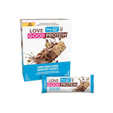 love good fats boite de 4 barres love good protein saveur pâte à biscuits 4x55g 220g - la boite à grains