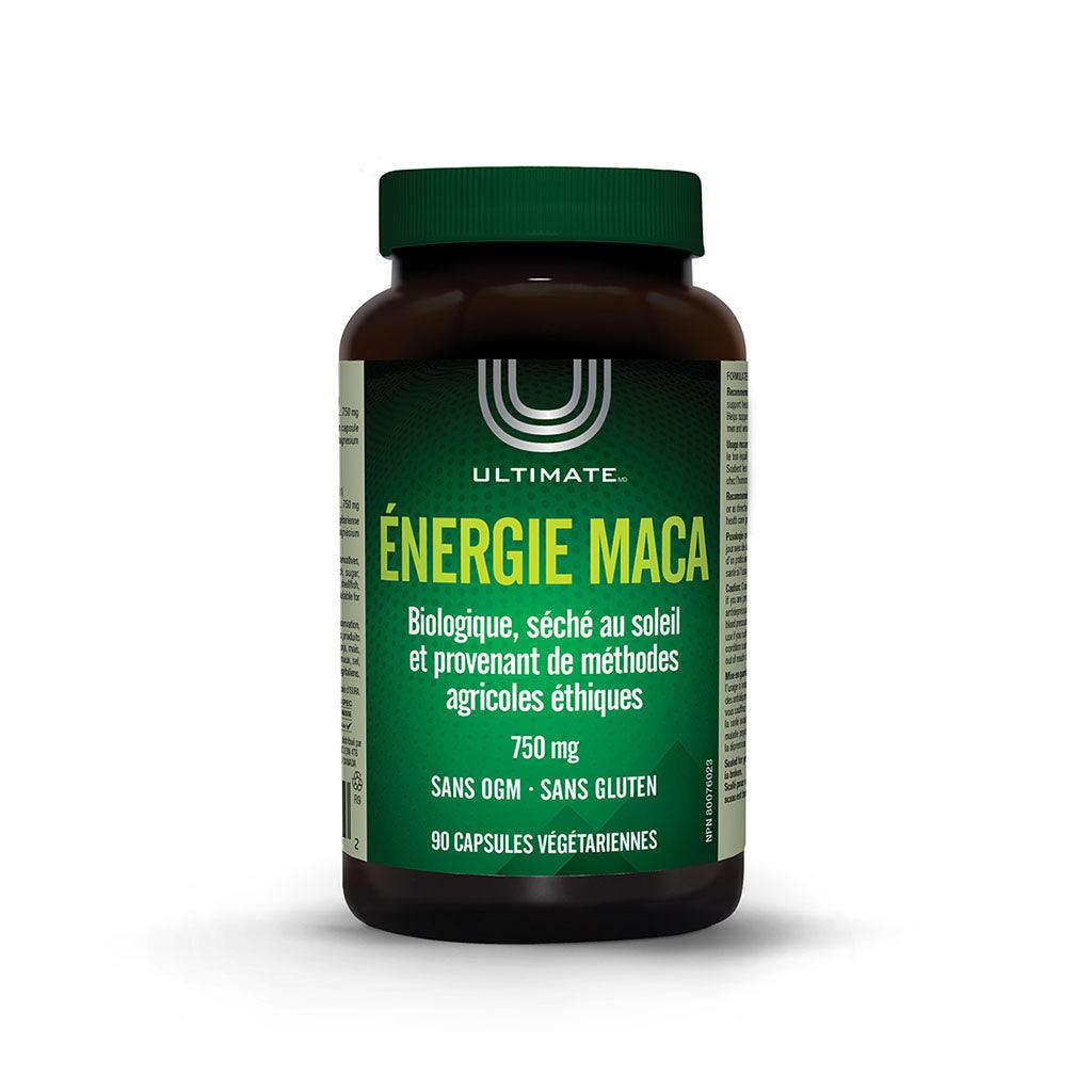 Maca Energy 750 mg Biologique Ultimate - La Boite à Grains