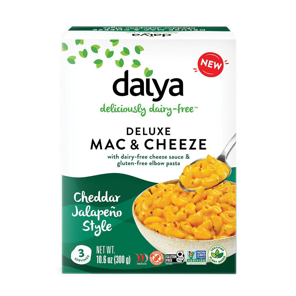 Macaroni Deluxe au Fauxmage Style Cheddar Jalapeño Daiya - La Boite à Grains