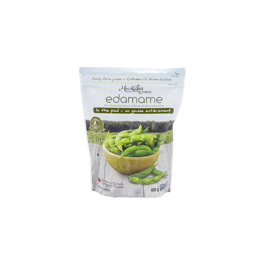 mackellar edamame en gousse entièrement 400 g