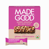 barres granola avec filet saveur gâteau d'anniversaire Made Good - La Boite à Grains