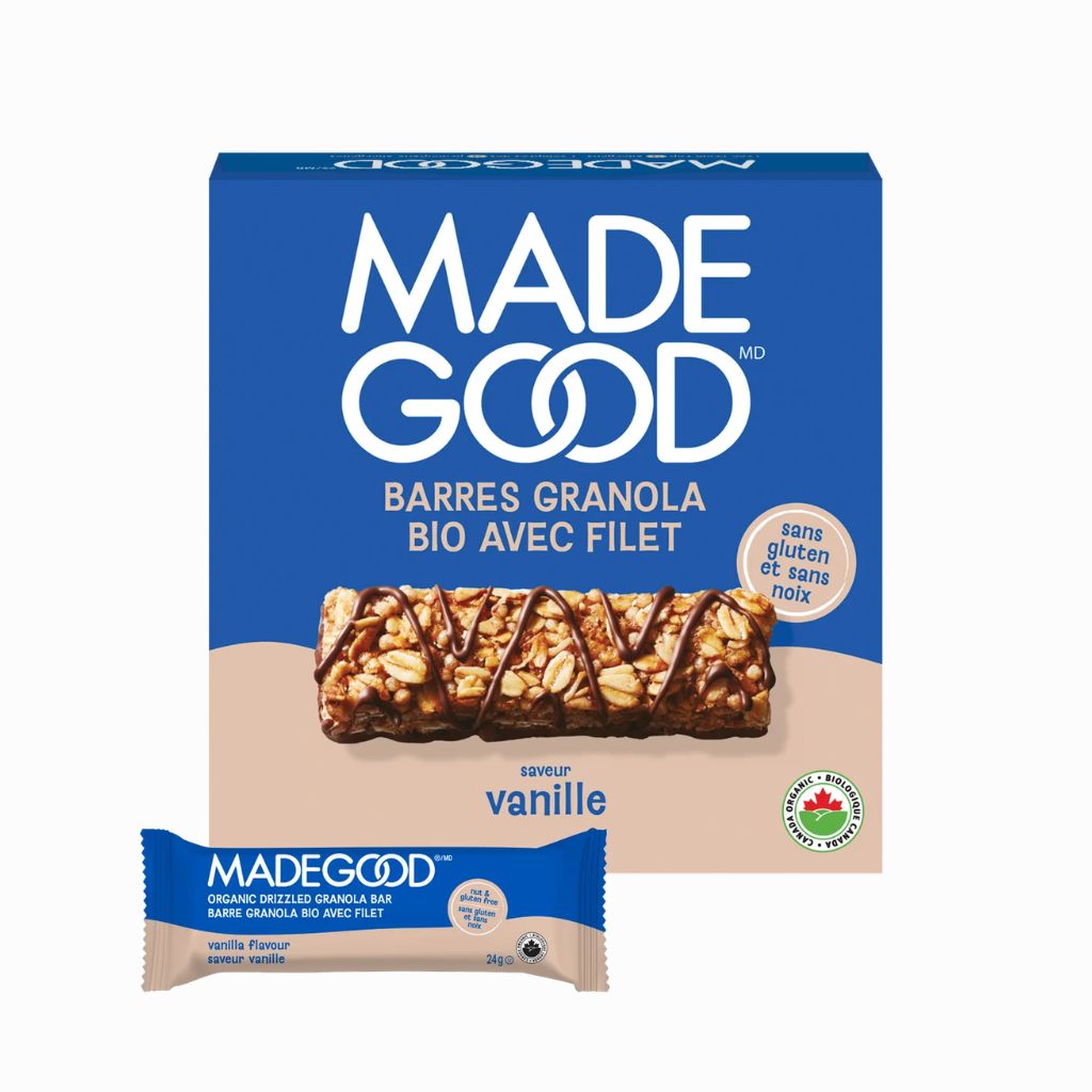 barres granola bio avec filet saveur vanille Made Good - La Boite à Grains