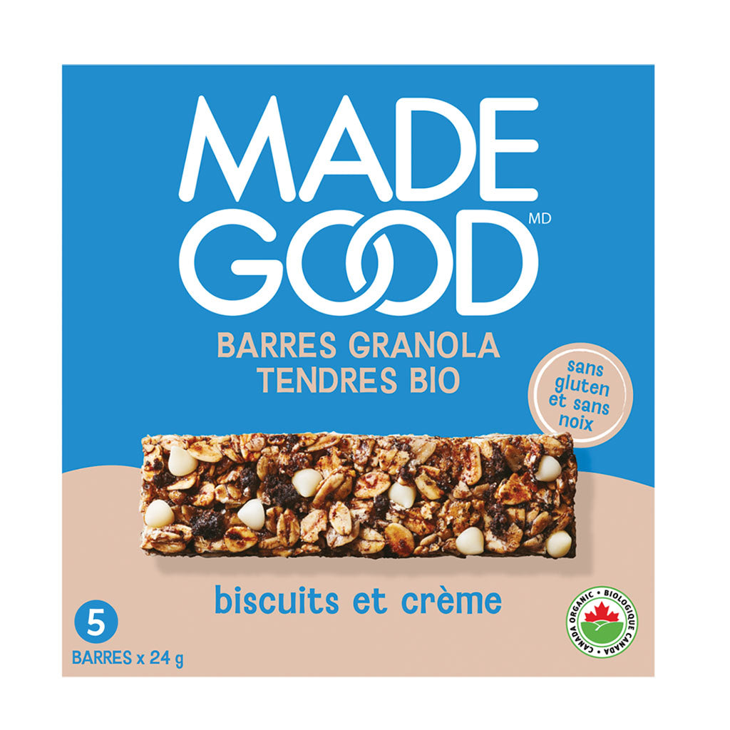 barres granola tendres bio biscuits et crème Made Good - La Boite à Grains
