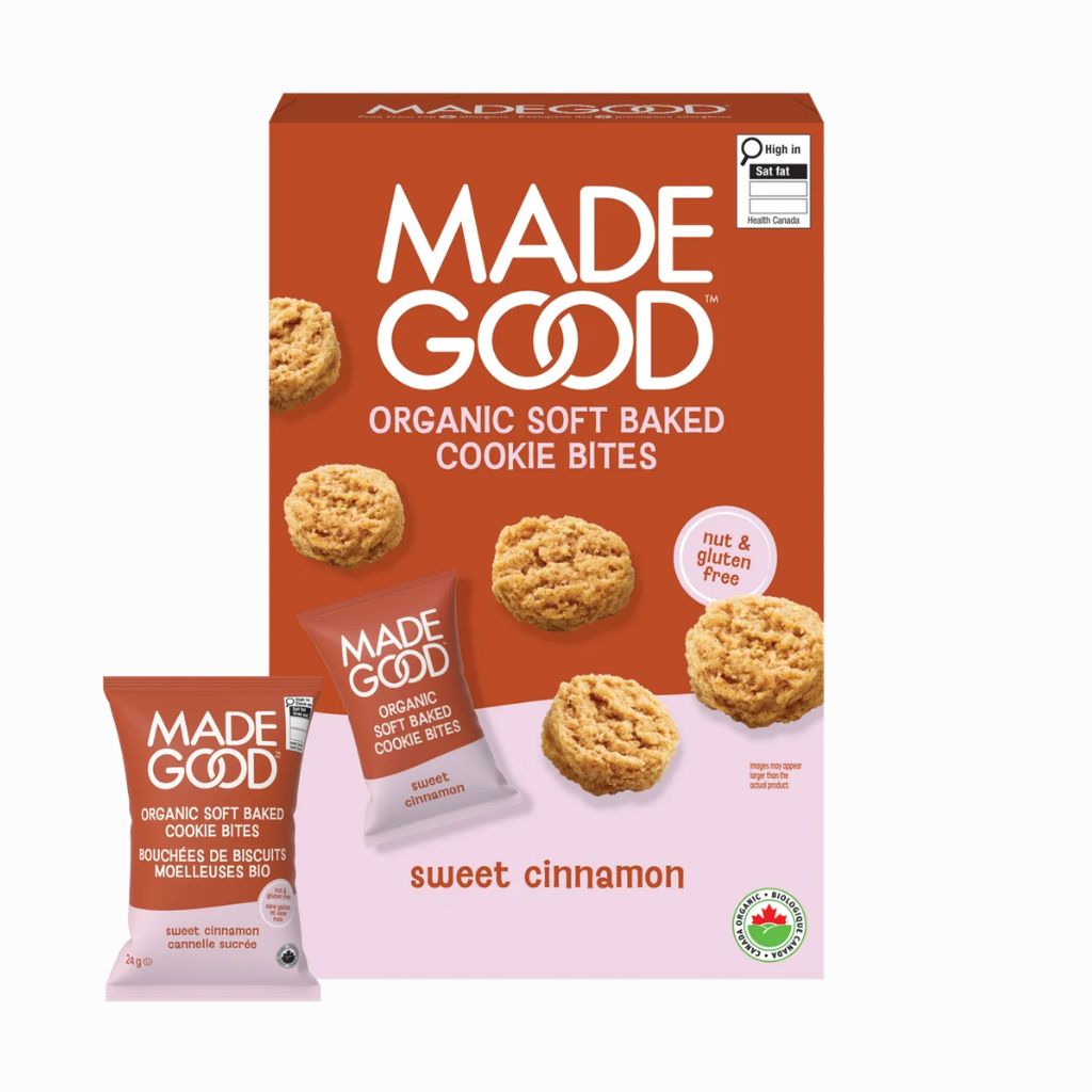 bouchées de biscuits moelleuses bio cannelle scrée Made Good - La Boite à Grains