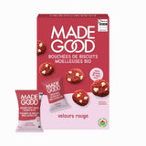 bouchées de biscuits moelleuses bio Velours Rouge Made Good - La Boite à Grains