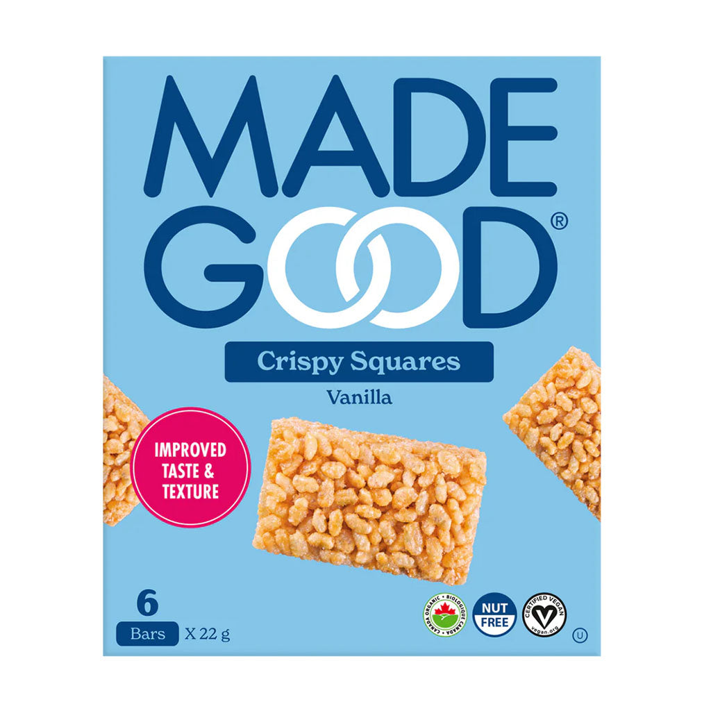 vanilla crispy squares Made Good - La Boite à Grains