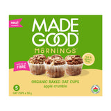Mornings organic baked oat cups apple crumble Made Good - La Boite à Grains