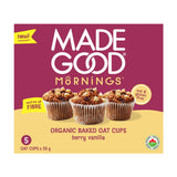 Mornings organic baked oat cups berry vanilla Made Good - La Boite à Grains