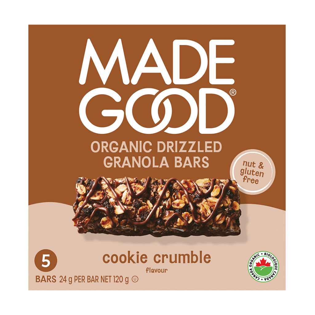 organic drizzled granola bars cookie crumble Made Good - La Boite à Grains