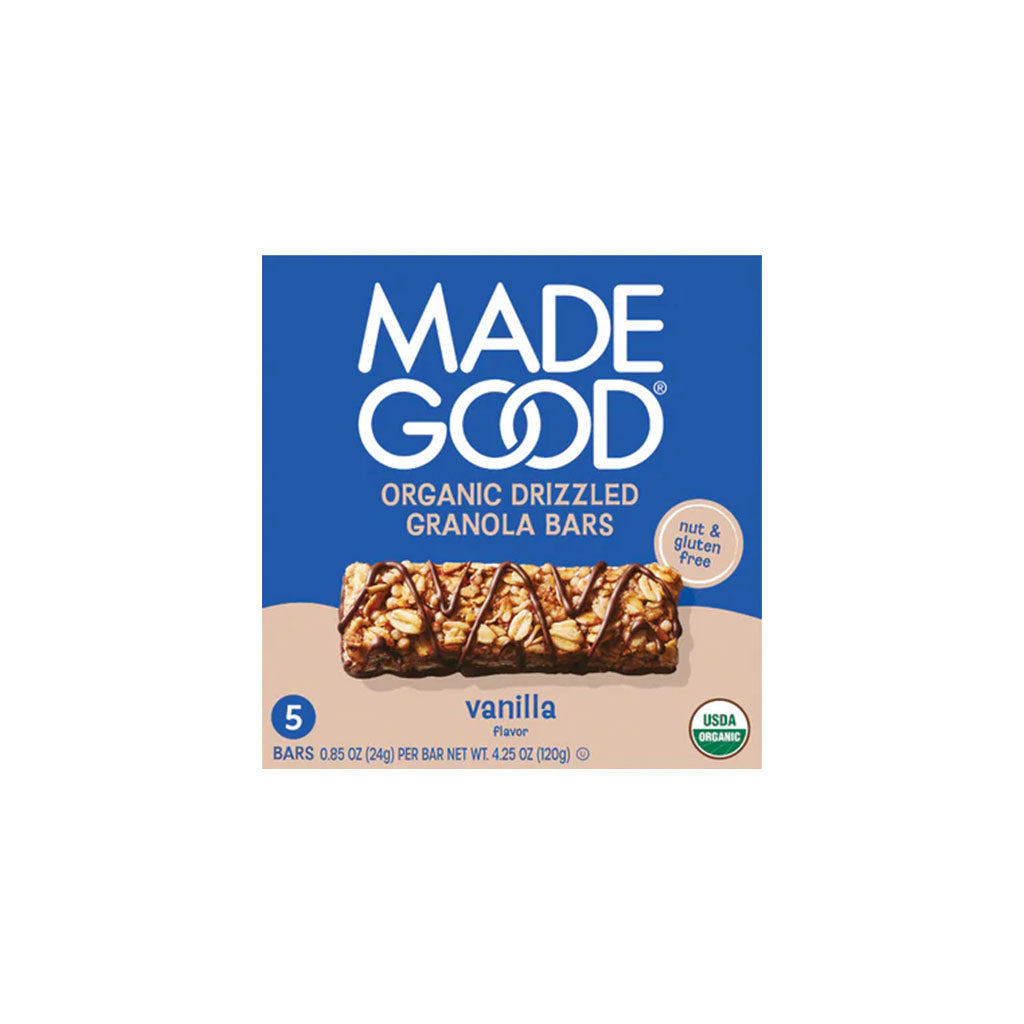 organic drizzled granola bars vanilla Made Good - La Boite à Grains