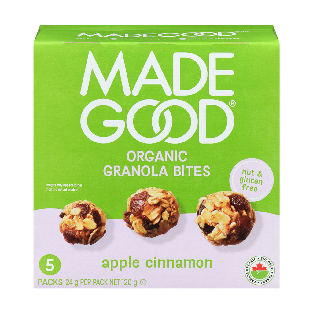 organic granola bites apple cinnamon Made Good - La Boite à Grains