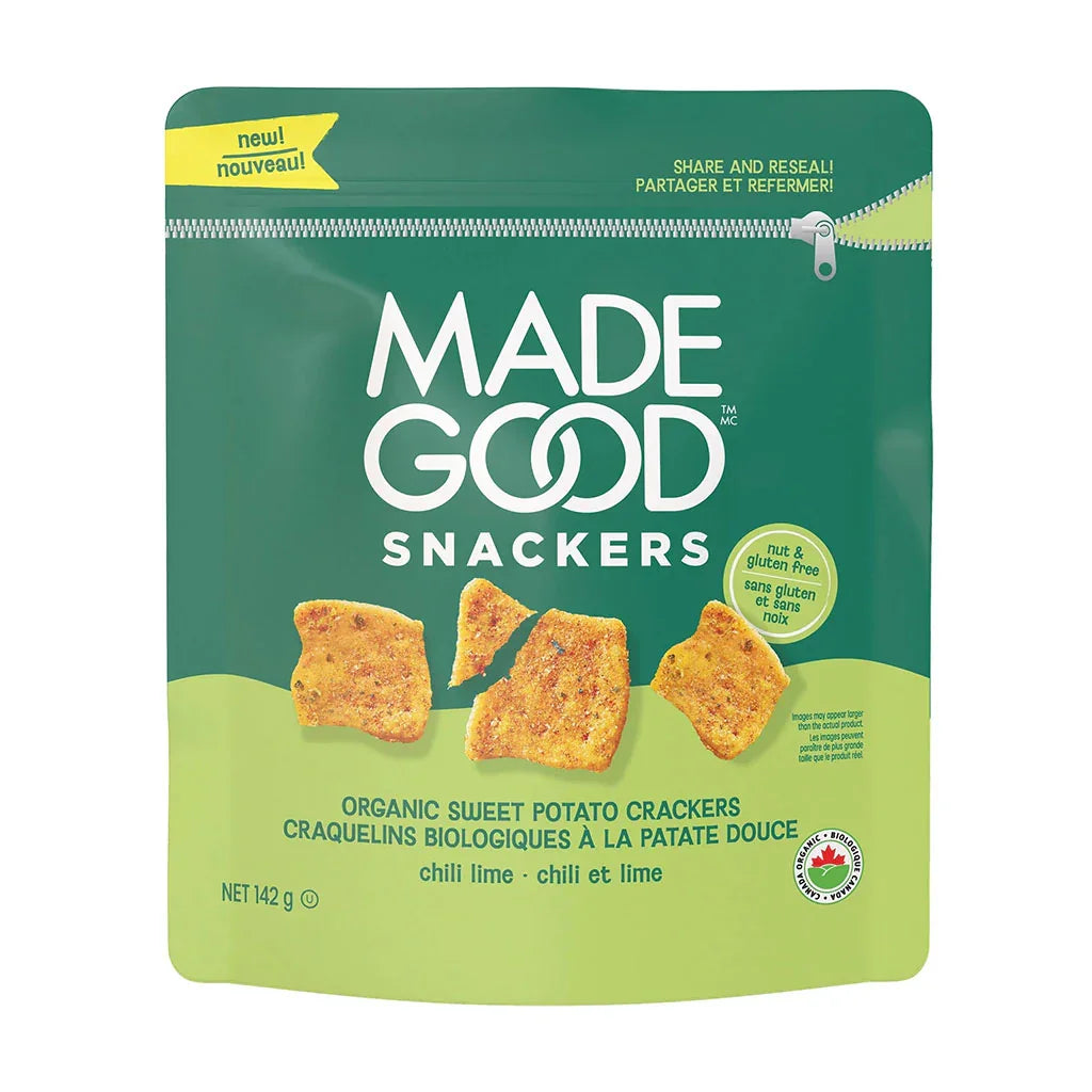 Made Good organic sweet potato chili and lime crackers - La Boite à Grains