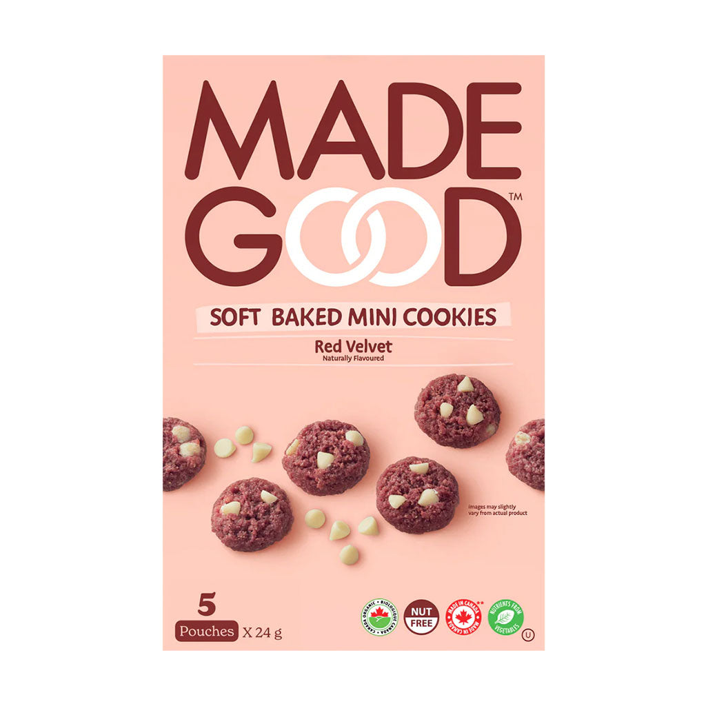 soft baked mini cookies red velvet Made Good - La Boite à Grains