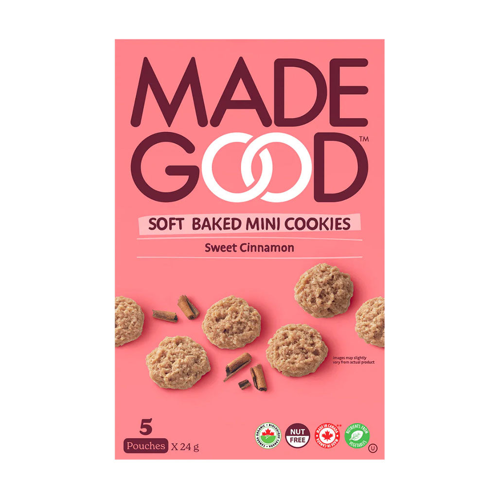 soft baked mini cookies sweet cinnamon Made Good - La Boite à Grains