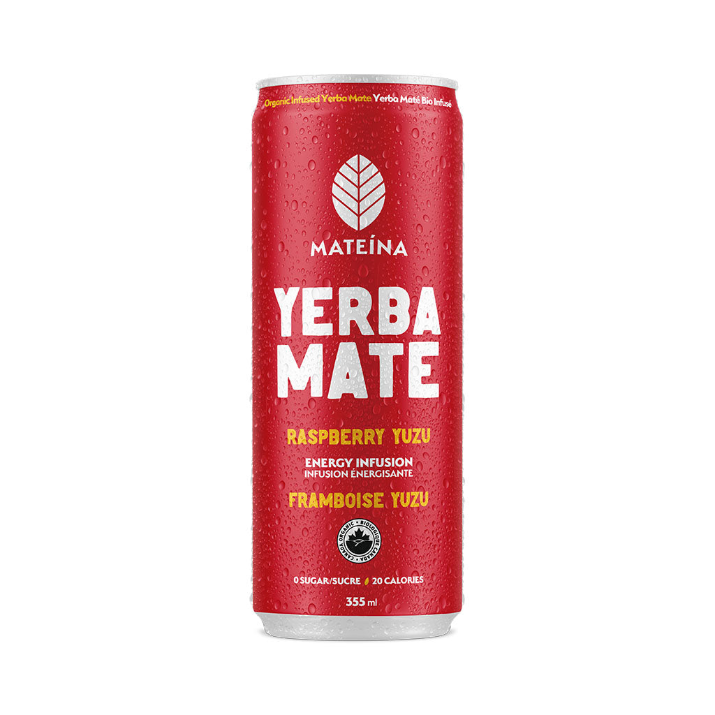 yerba maté matéina framboise yuzu biologique - La Boite à Grains