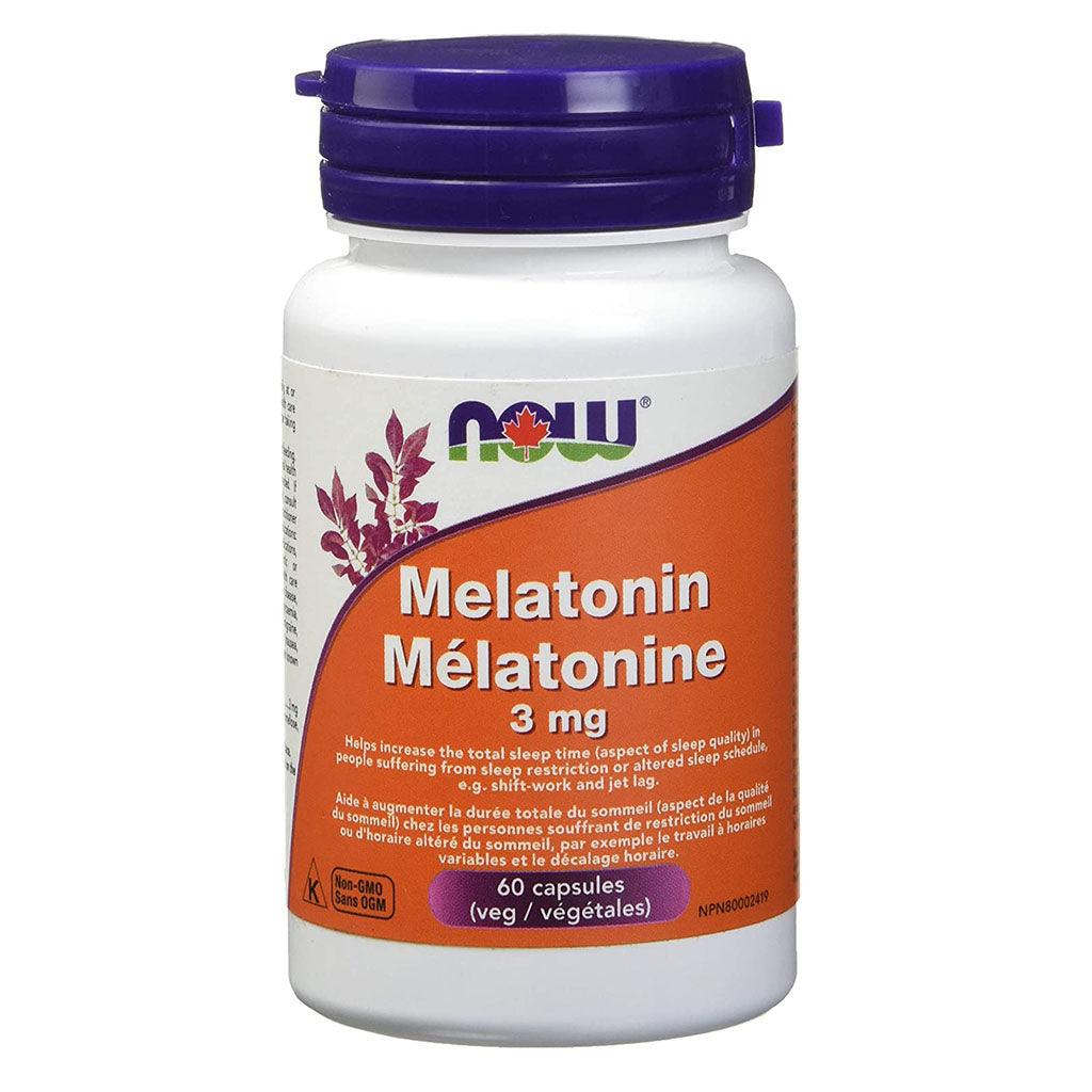 Mélatonine de 3 mg Now - La Boite à Grains