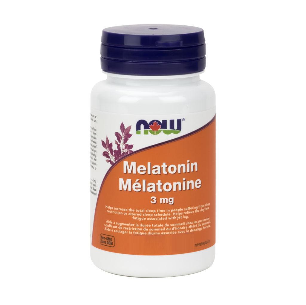 Mélatonine de 3 mg Now - La Boite à Grains