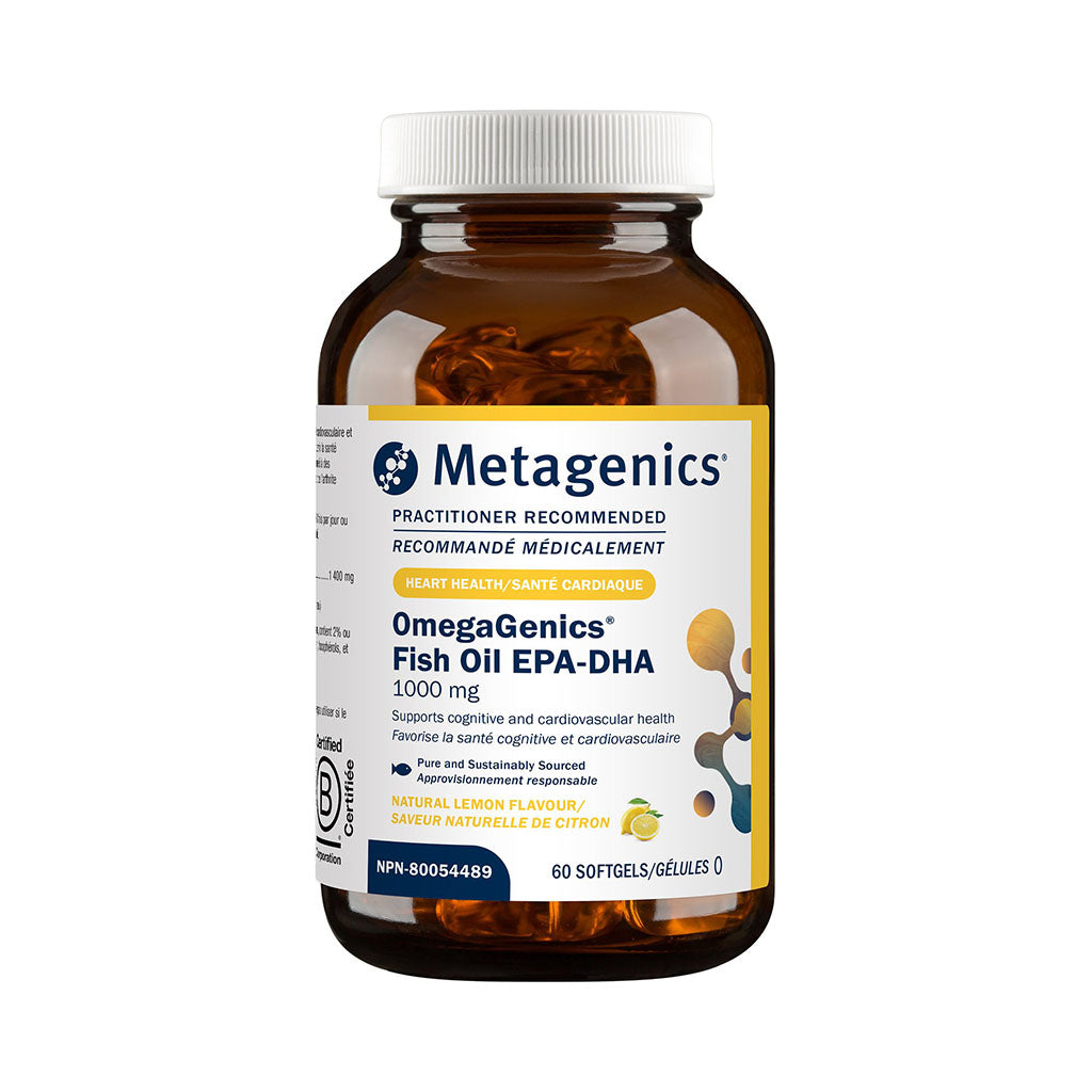 OmegaGenics Fish Oil EPA-DHA 1000 mg - La Boite à Grains