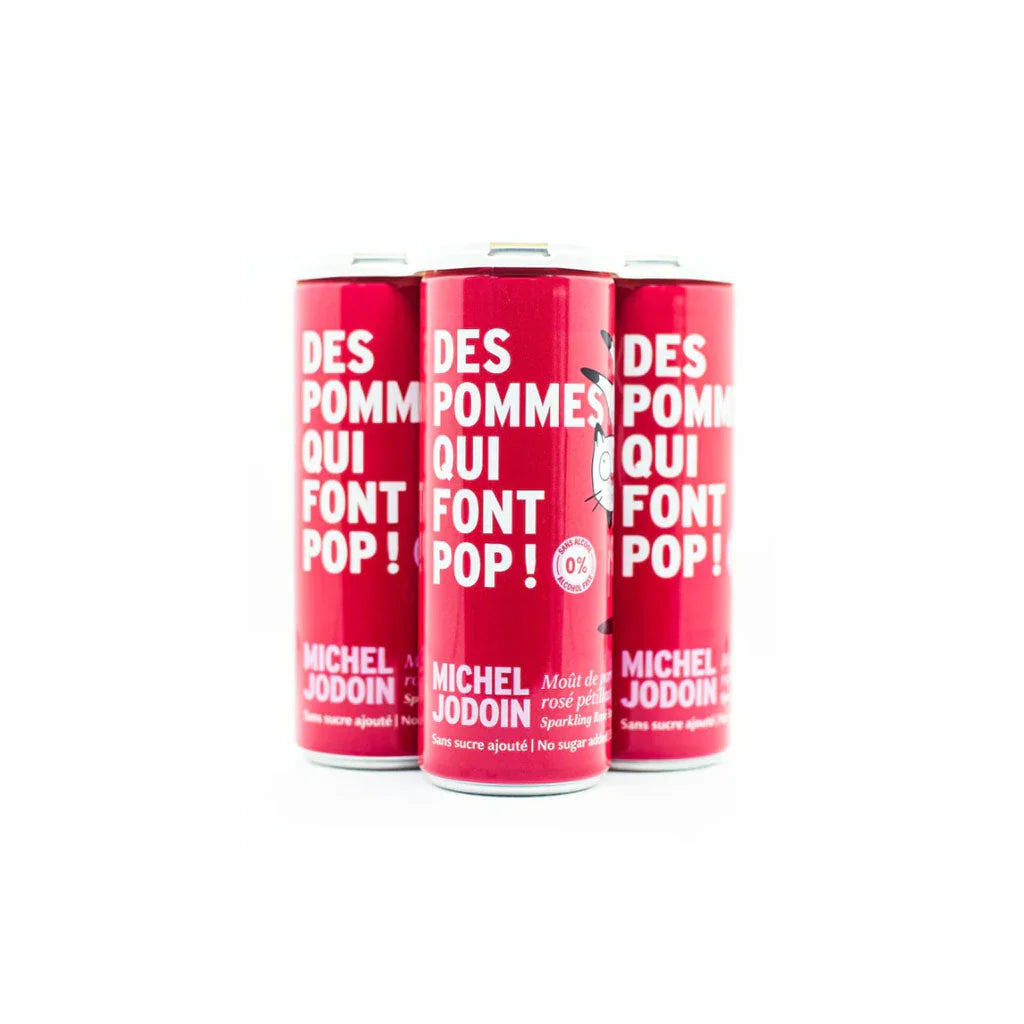 michel jodoin apples that pop sparkling rosé apple must 4 x 355 ml