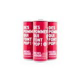 michel jodoin apples that pop sparkling rosé apple must 4 x 355 ml