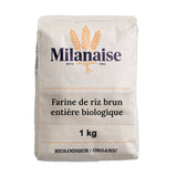 farine de riz brun entière biologique Milanaise - La Boite à Grains