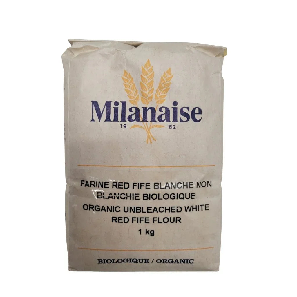 Milanese organic unbleached white Red Fife flour - La Boite à Grains