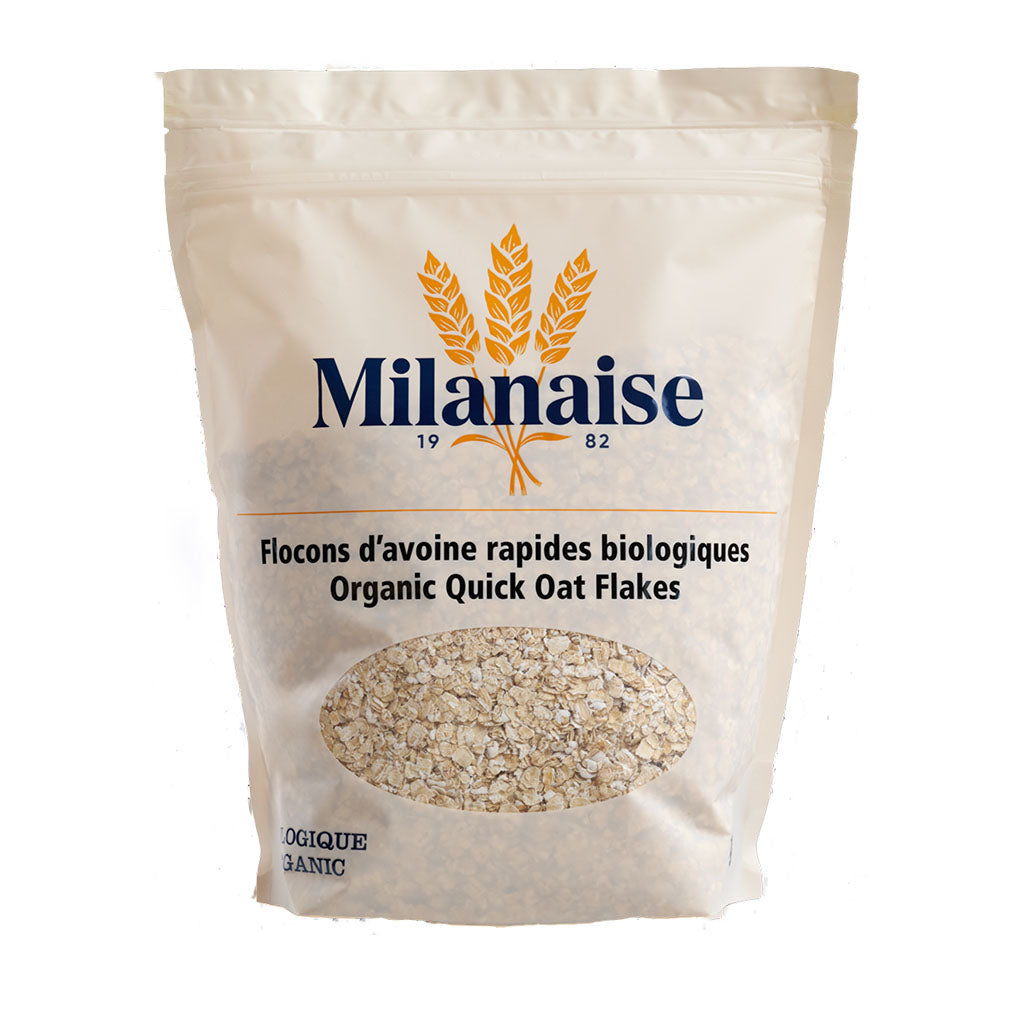 flocons d'avoine rapides biologiques Milanaise - La Boite à Grains