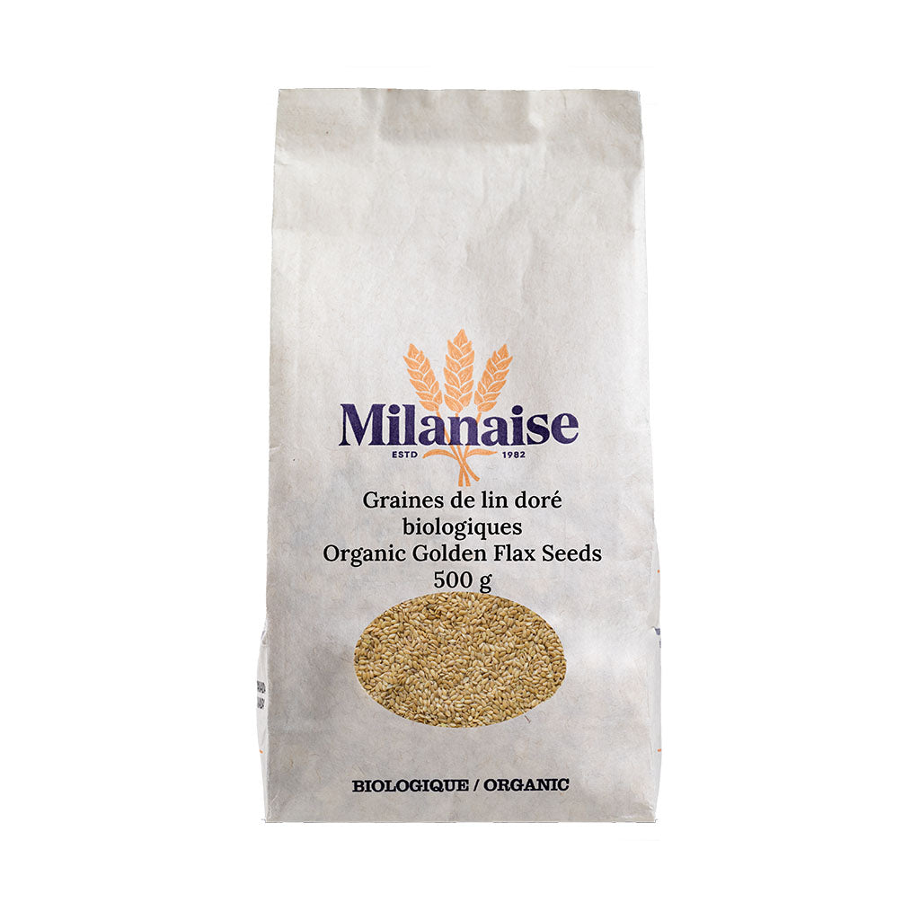 graines de lin doré biologiques Milanaise - La Boite à Grains