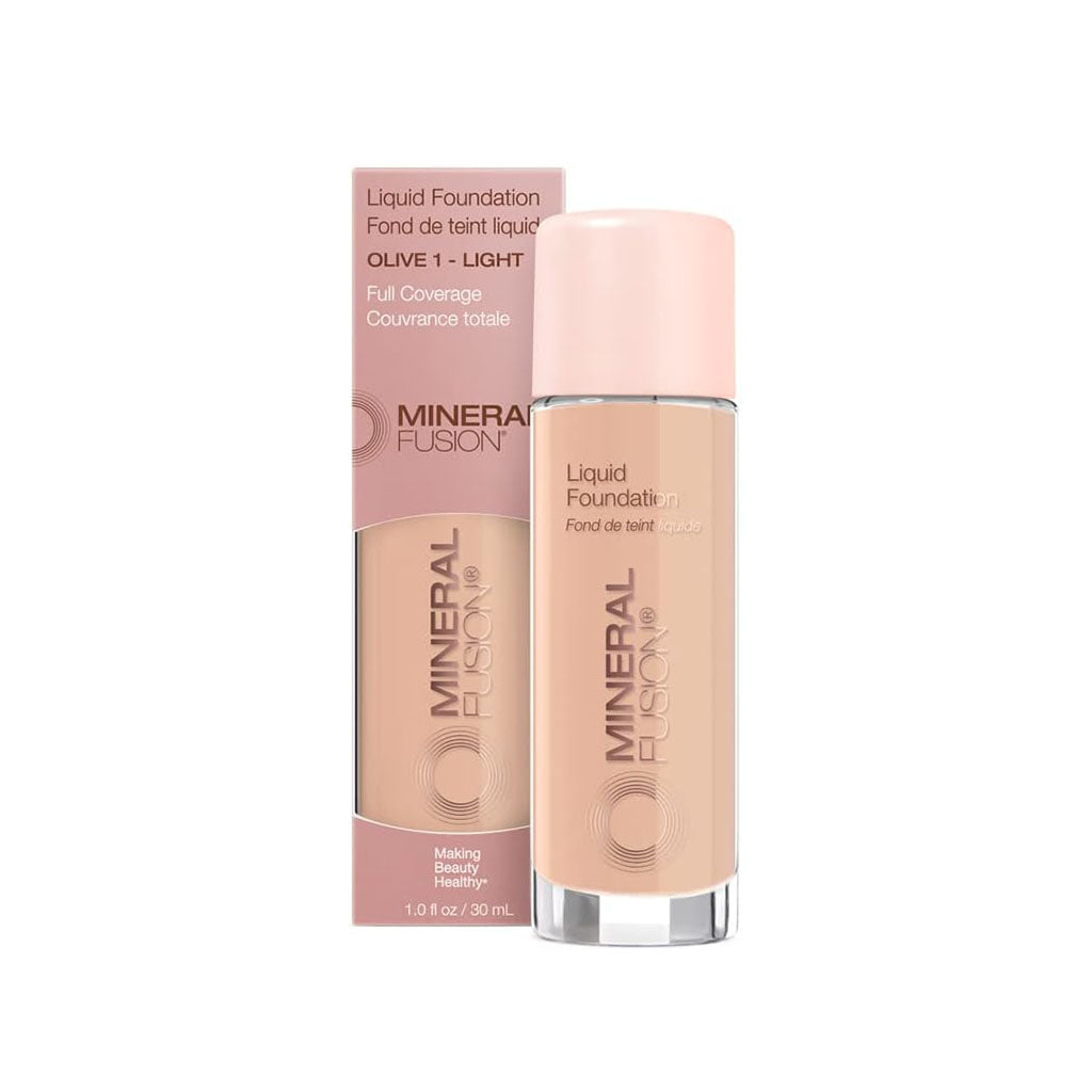 fond de teint liquide olive 1 Mineral Fusion - La Boite à Grains