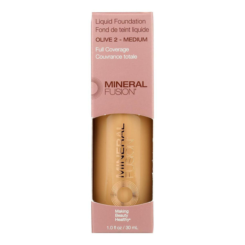 fond de teint liquide Olive 2 Medium Mineral Fusion - La Boite à Grains