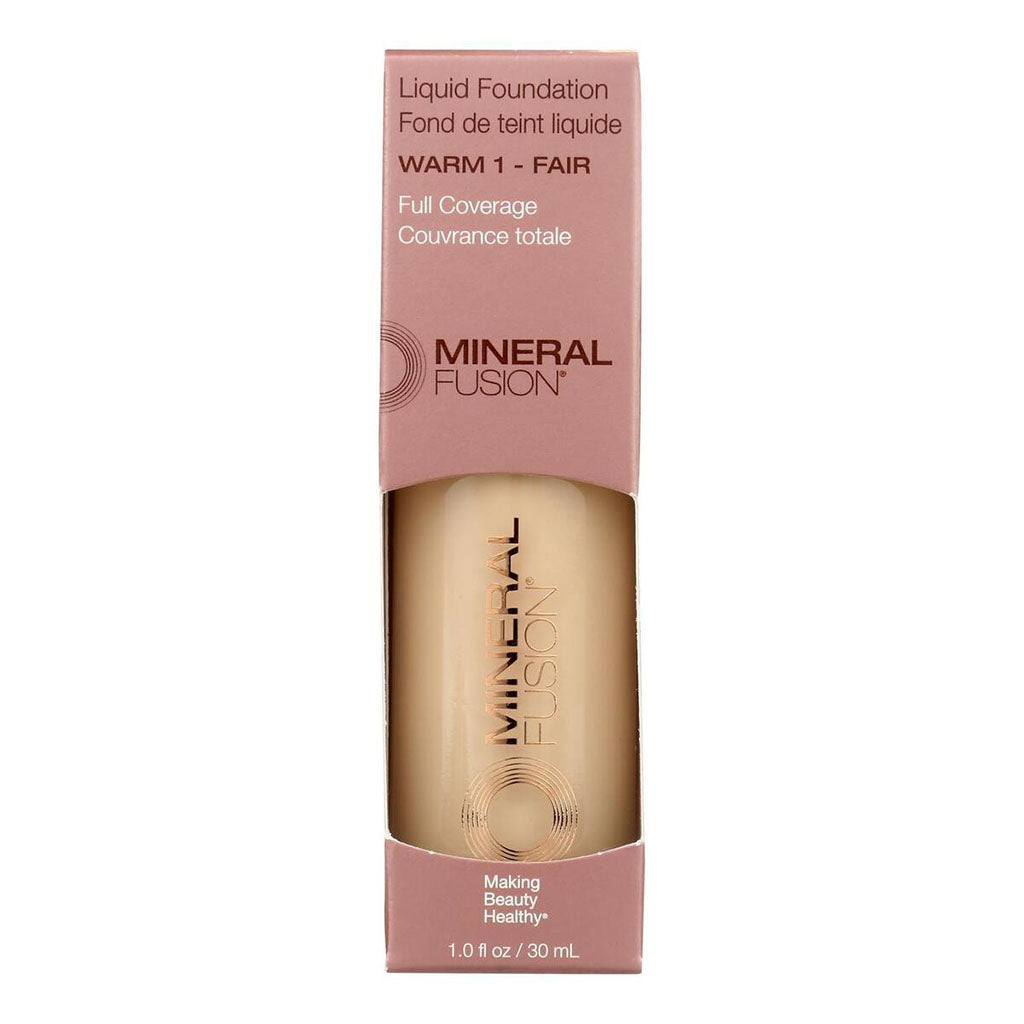 fond de teint liquide Warm 1 Mineral Fusion - La Boite à Grains