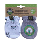Mitaines Bébé Coton Biologique Certifié Onyx + Green - La Boite à Grains