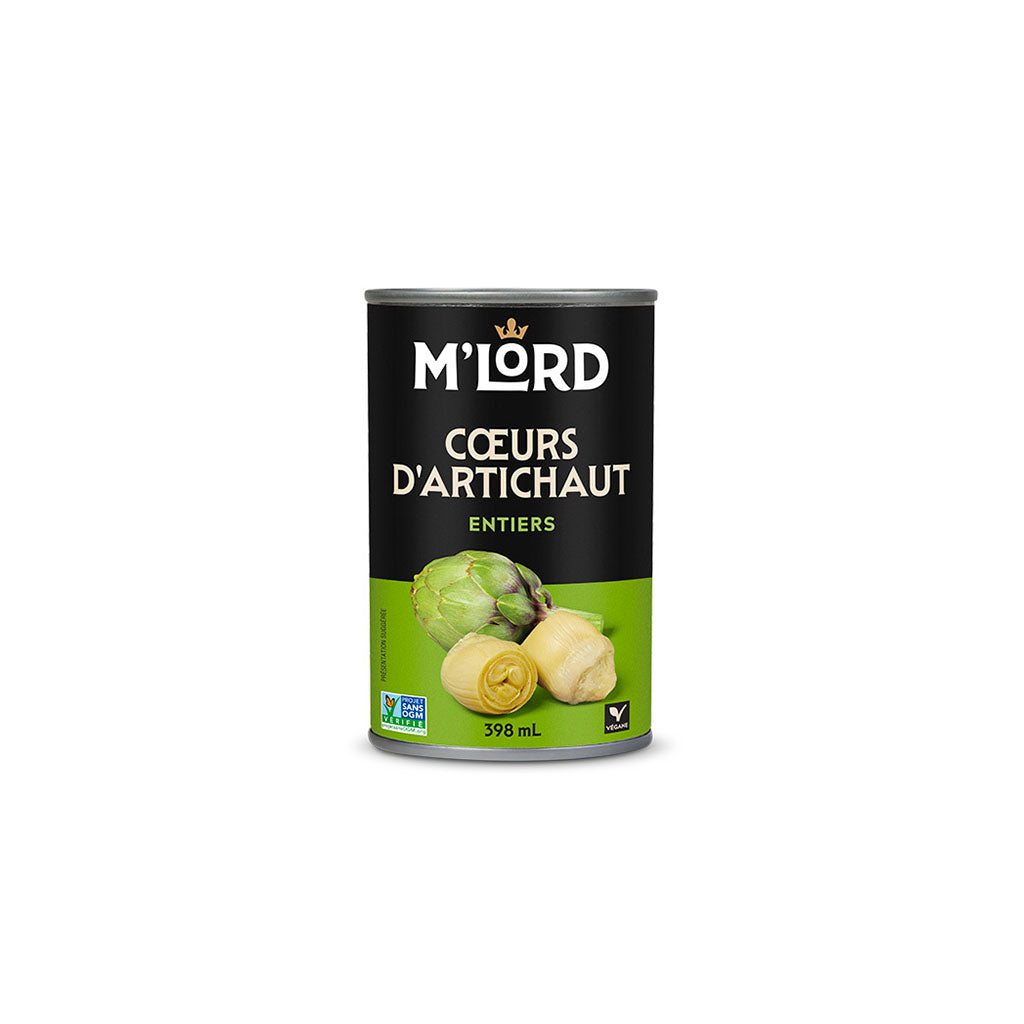 m'lord coeurs d'artichauts entiers 398 ml - La Boite à Grains