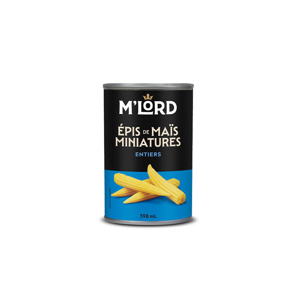 m'lord épis de maïs miniatures entiers 398 ml - La Boite à Grains