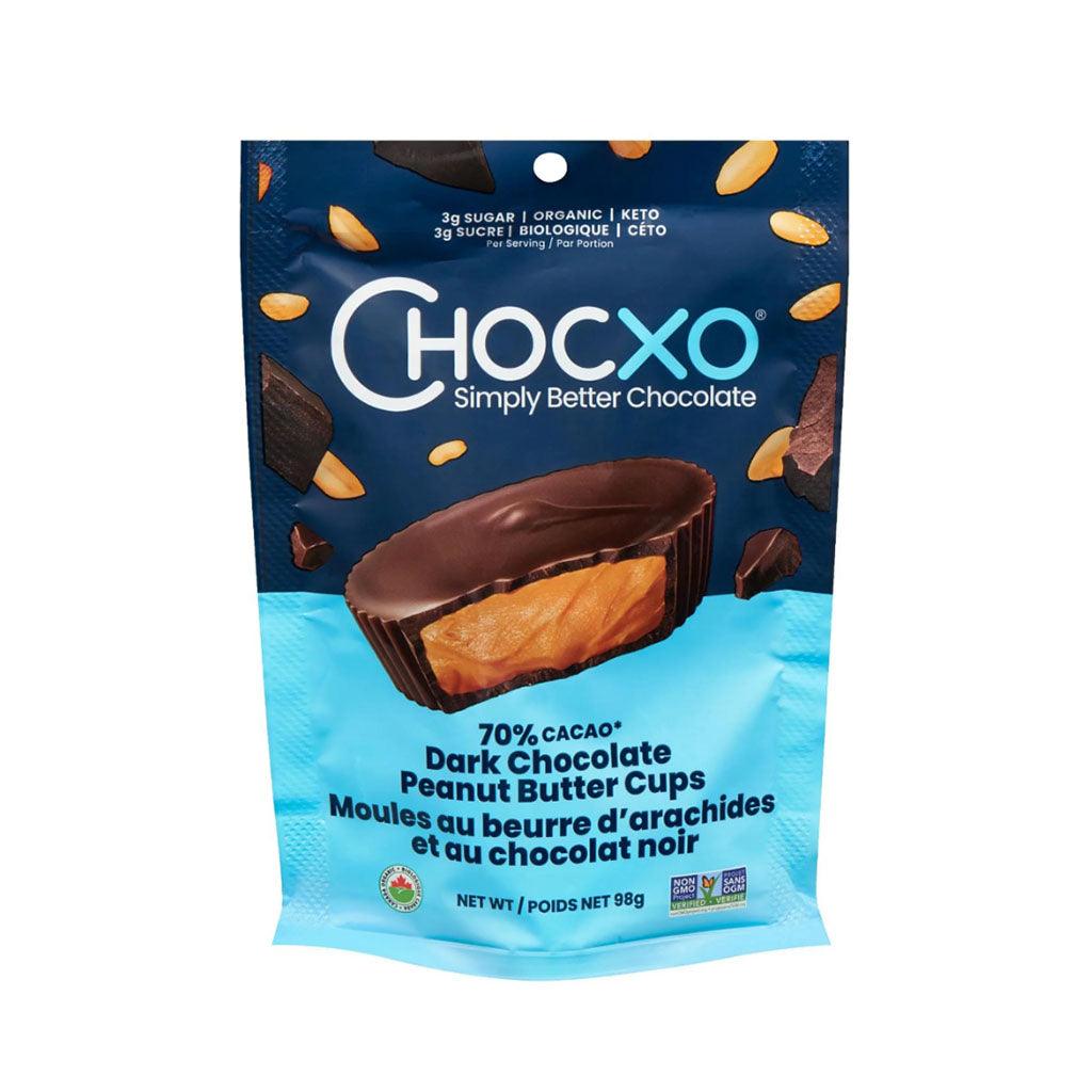 Moules au Beurre d'Arachides et au Chocolat Noir Biologique ChocXO - La Boite à Grains