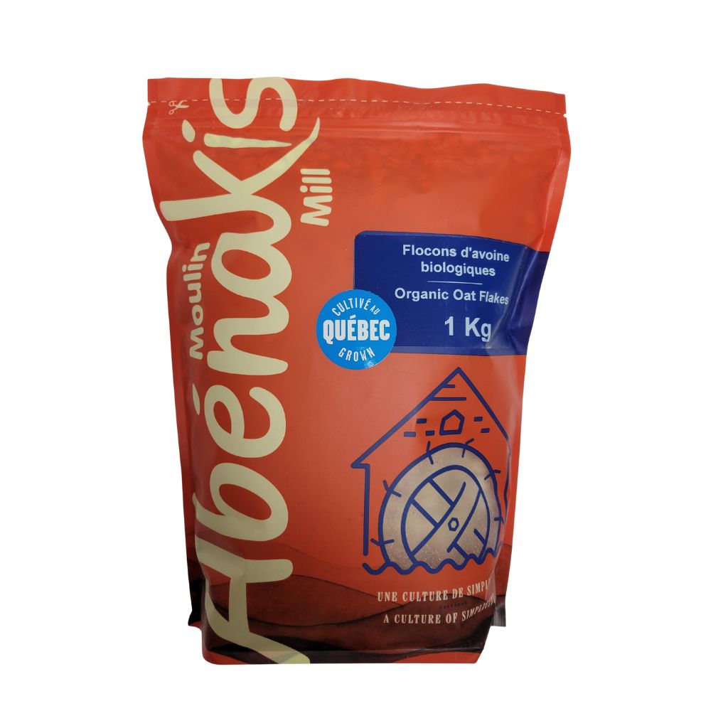 organic oat flakes Moulin Abénakis - La Boite à Grains