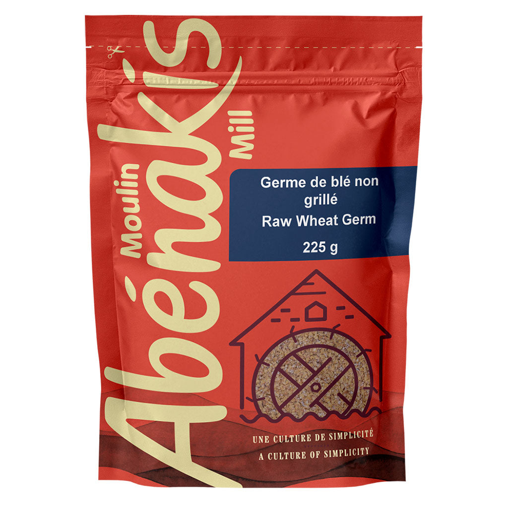 moulin abénakis germe de blé non grillé biologique 250 g