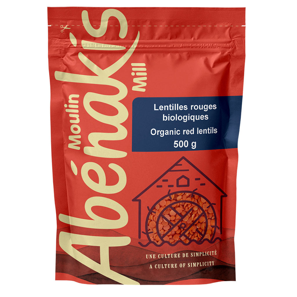 moulin abénakis lentilles rouges biologiques 500 g